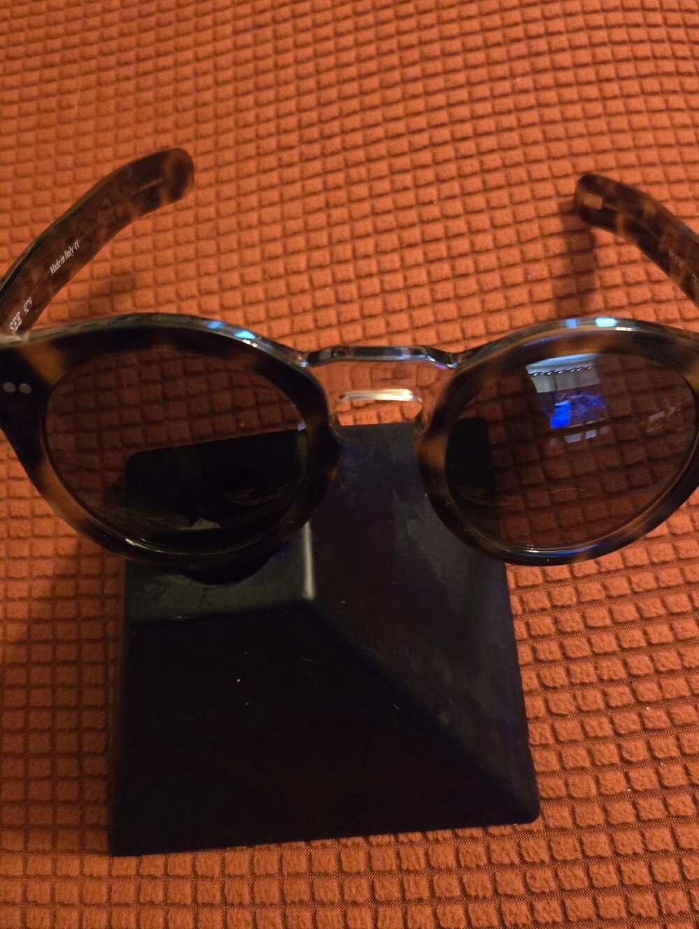 SEE Eyewear 9279 Round Tortoise Sunglasses Double Bridge Made in Italy